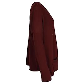 Marni-Marni Sweater in Maroon Wool-Brown,Red