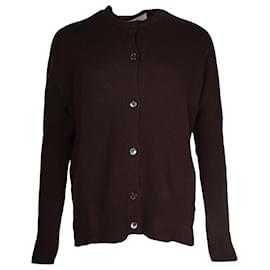 Marni-Marni Button-Down Cardigan in Brown Wool-Brown