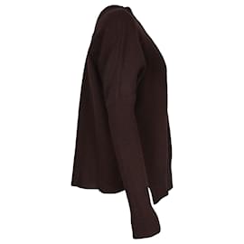 Marni-Marni Button-Down Cardigan in Brown Wool-Brown