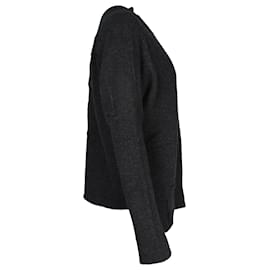 Marni-Marni Sweater in Dark Grey Wool-Grey