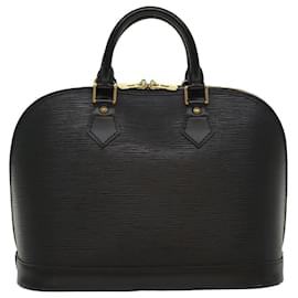 Louis Vuitton-LOUIS VUITTON Epi Alma Hand Bag Black M52142 LV Auth B361-Black