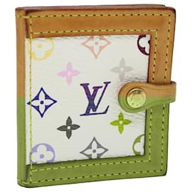 Louis Vuitton-LOUIS VUITTON Monogram Multicolor Porte Photo 2 Frame White M58003 LV Auth 52147-White