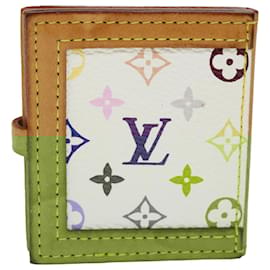Louis Vuitton-LOUIS VUITTON Monogram Multicolor Porte Photo 2 Frame White M58003 LV Auth 52147-White