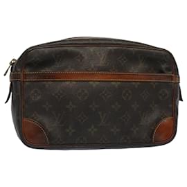 Louis Vuitton-Louis Vuitton Monogram Compiegne 28 Pochette M51845 Auth LV 51932-Monogramme