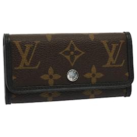 Louis Vuitton-LOUIS VUITTON Monogramm Macassar Multicles 6 Schlüsseletui M60165 LV Auth am4917-Monogramm
