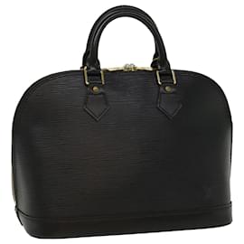 Louis Vuitton-LOUIS VUITTON Epi Alma Hand Bag Black M52142 LV Auth yk8264-Black