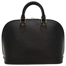 Louis Vuitton-LOUIS VUITTON Epi Alma Hand Bag Black M52142 LV Auth yk8264-Black