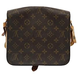 Louis Vuitton-LOUIS VUITTON Monogram Cartouchiere MM Shoulder Bag M51253 LV Auth yk8271-Monogram