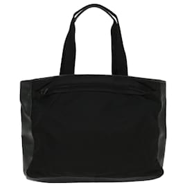 Prada-PRADA Tote Bag Nylon Black Auth cl693-Black