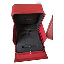 Cartier-Autêntico bracelete Love Bracelet caixa forrada e papel-Vermelho