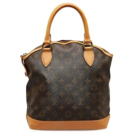 Louis Vuitton-Louis Vuitton Brown Monogram Lockit Vertical PM-Brown