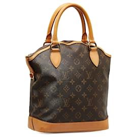 Louis Vuitton-Louis Vuitton Brown Monogram Lockit Vertical PM-Brown