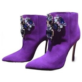 Dsquared2 purple / viola suede boots Purple