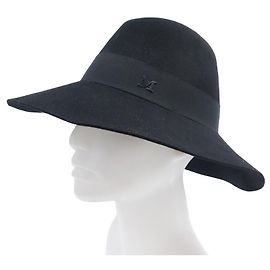 Maison Michel MICHEL KATE HOUSE HAT SIZE S 56CM BLACK FELT HAT Black