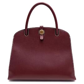 Hermès-HERMES DALVY HANDTASCHE CLEMENCE BORDEAUX HANDTASCHE AUS LEDER UND NÄHTEN-Bordeaux