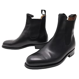 JM Weston-JM WESTON BOOTS CHELSEA LE CAMBRE BOOTS 705 8D 42 LEATHER SHOES-Black