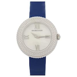 Mauboussin-NEW MAUBOUSSIN WATCH TIME OF 1DAY AT LAST 29 MM QUARTZ STEEL WATCH-Silvery