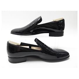 JM Weston-JM WESTON SHOES TUXEDO LOAFERS 9 43 PATENT LEATHER SHOE STREET LOAFERS-Black