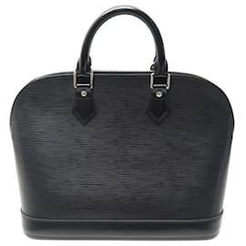 Louis Vuitton-NEW LOUIS VUITTON ALMA HANDBAG PM M40302 BLACK EPI LEATHER HAND BAG-Black