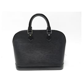 Louis Vuitton-NEW LOUIS VUITTON ALMA HANDBAG PM M40302 BLACK EPI LEATHER HAND BAG-Black