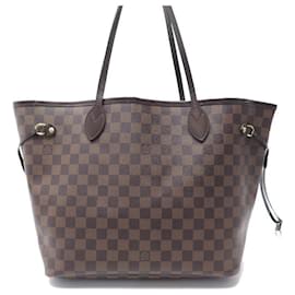 Louis Vuitton-SAC A MAIN CABAS LOUIS VUITTON NEVERFULL MM EN TOILE DAMIER EBENE HAND BAG-Marron