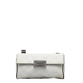 Loewe-Anagram Canvas Accessory Pouch-White