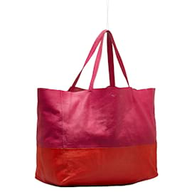 Céline-Zweifarbige horizontale Cabas-Tasche-Pink