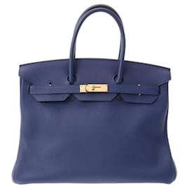 Hermès-HERMES BIRKIN 35-Marineblau