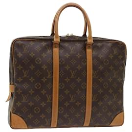 Louis Vuitton-LOUIS VUITTON Monogram Porte Documents Borsa da viaggio per viaggi M53361 LV Auth ep1425-Monogramma