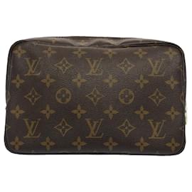 Louis Vuitton-Louis Vuitton Monogram Trousse Toilette 23 Clutch Bag M47524 LV Auth ar10085-Monogram