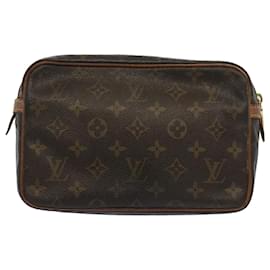 Louis Vuitton-Louis Vuitton Monogram Compiegne 23 Clutch Bag M51847 LV Auth 51744-Monogram