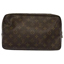Louis Vuitton-Louis Vuitton Monogram Trousse Toilette 28 Clutch Bag M47522 LV Auth am4952-Monogram