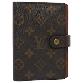 Louis Vuitton-LOUIS VUITTON Monogramm Agenda PM Tagesplaner Cover R.20005 LV Auth hk834-Monogramm