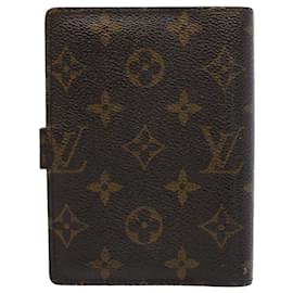 Louis Vuitton-LOUIS VUITTON Monogram Agenda PM Day Planner Cover R20005 LV Auth hk834-Monogram