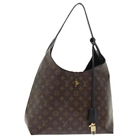 Louis Vuitton-LOUIS VUITTON Monogram Flower Hobo Shoulder Bag M43545 LV Auth 45222-Monogram