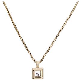 inconnue Collier Chopard, "Happy Square Diamond", or jaune, diamant. Autre