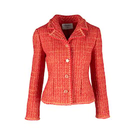 Chanel-Chanel Tweed Jacket-Red