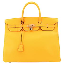 Hermès-Hermès Birkin 40-Yellow