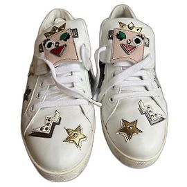 Prada White Leather Sneakers White