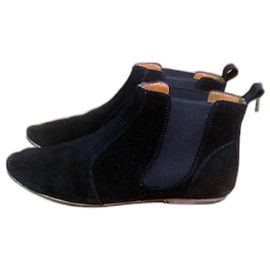 Isabel Marant Dewar black leather ankle boots Black