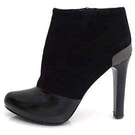 Fendi Stiefeletten aus schwarzem Leder Schwarz
