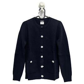 Chanel Casaco Azul marinho