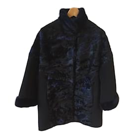 Sprung Frères-SPRUNG FRERES  Coats T.International M Fur-Black