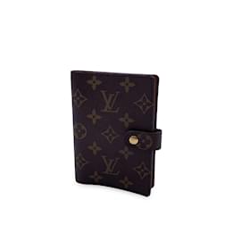 Louis Vuitton-Toile monogramme 6 Couverture de l'agenda Ring R20005-Marron