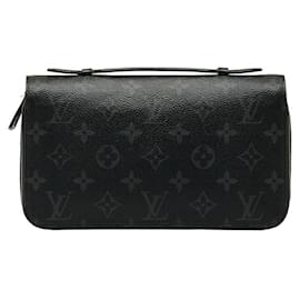 Louis Vuitton-Louis Vuitton Monogram Eclipse Zippy XL Wallet  Canvas Long Wallet M61698 in Good condition-Black