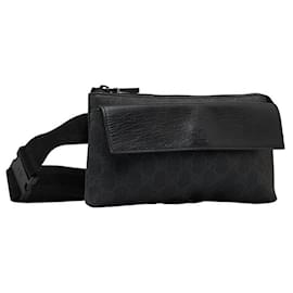 Gucci-GG Supreme Belt Bag 161833-Black