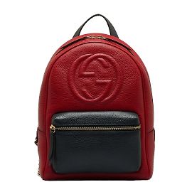 Gucci Leather Soho Chain Backpack 431570 Red