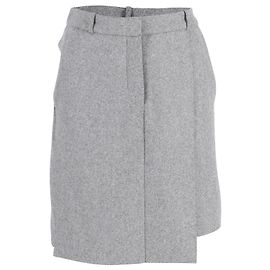 Knielanger Rock von Acne Studios aus grauer Wolle Braun