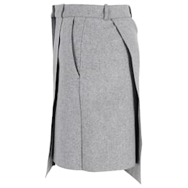 Acne-Acne Studios Knee Length Skirt in Grey Wool-Grey