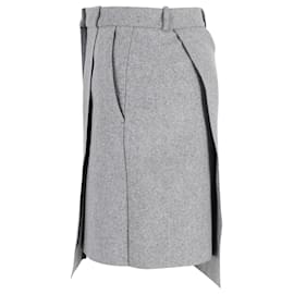 Acne-Acne Studios Knee Length Skirt in Grey Wool-Brown